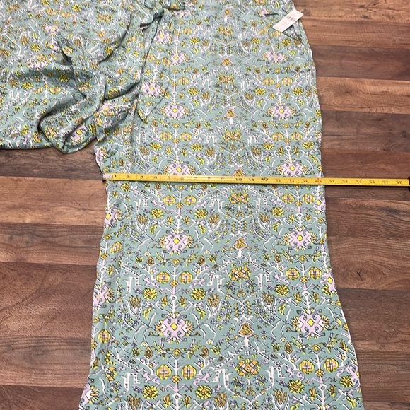 NEW ♥️ Anthropologie Maeve Green Floral Pants - Picture 13 of 15